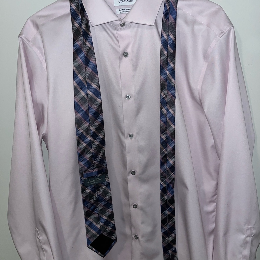Calvin Klein Pink Dress Shirt XL